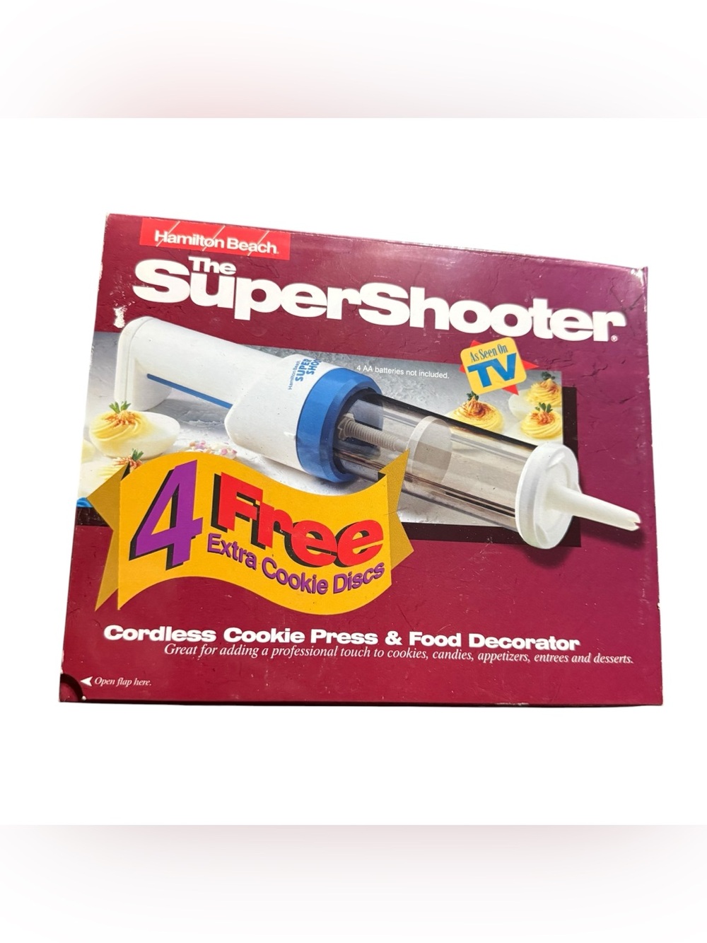 Hamilton Beach Super Shooter Cordless Cookie Press Food Decorator